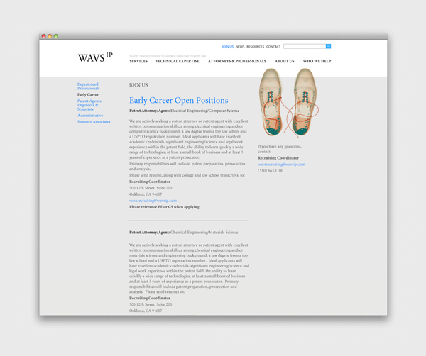 Intellectual Property YIUstudio WAVS IP web layout x-ray
