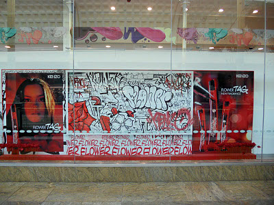 kenzo perfume Graffiti live graffiti graffiti artist Shop Window Graphics