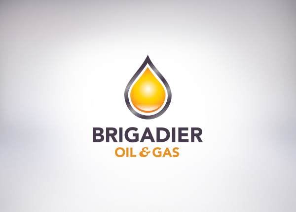 logo oil & gas droplet vintage Retro