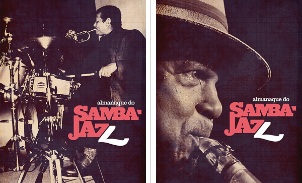 Samba jazz type hand letterring hand drawing bass vintage aged editorial Booklet concert series