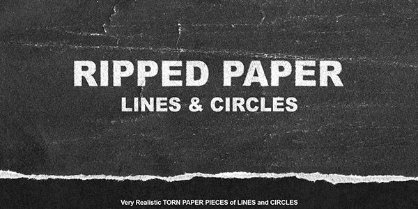 RIPPED PAPER LINES & CIRCLES texture pack