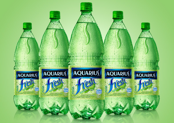 aquarius fresh soft drink Soft-drink Coca-Cola Brasil agua package packagin Brazil