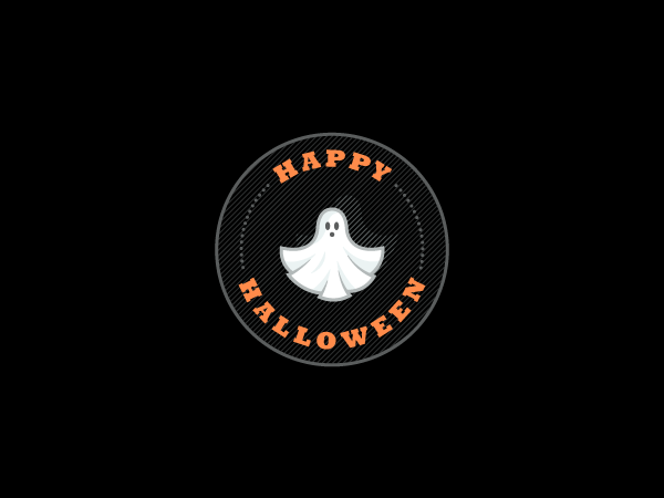 Halloween logo logos sam demastrie orange black Scary skull