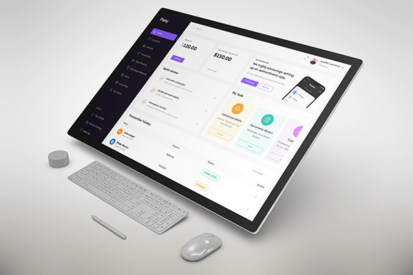 SAAS finance management dashboard UI UX design