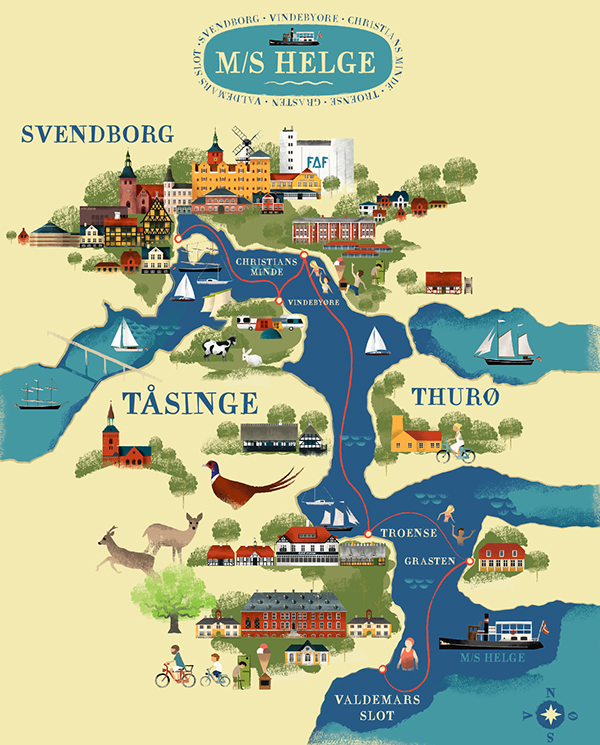 Svendborg bykort