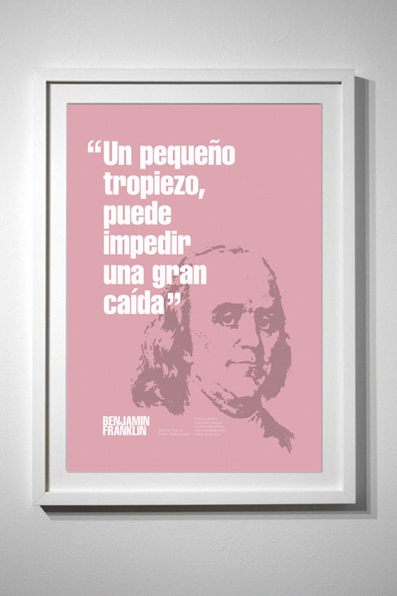 albert einstein Benjamin Franklin poster Oscar Wilde