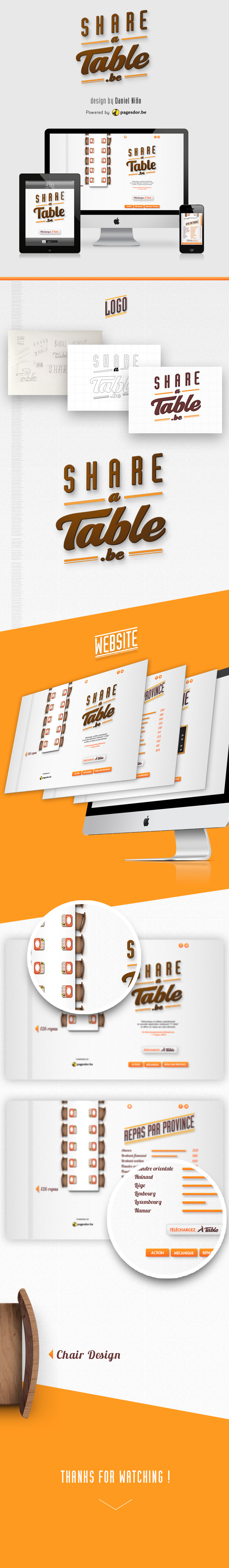 share table golden Gids gouden pages d'or Webdesign logo iphone graphic Layout belgium inspiration interactive