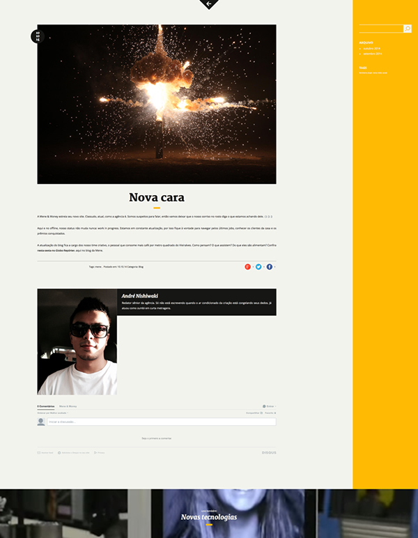 flat black yellow publicity marketing   agency movement motion bootstrap UI ux parallax