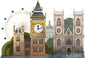 London map mobile game map art map illustration Beatles Sherlock Holmes Character design  concept art london bridge