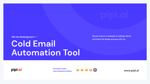 Cold Email Automation Website design (pipl.ai)