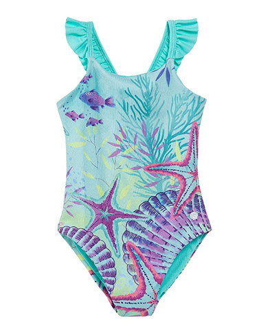 Whale Ocean kidswear BEACHWEAR swimwear pattern print
