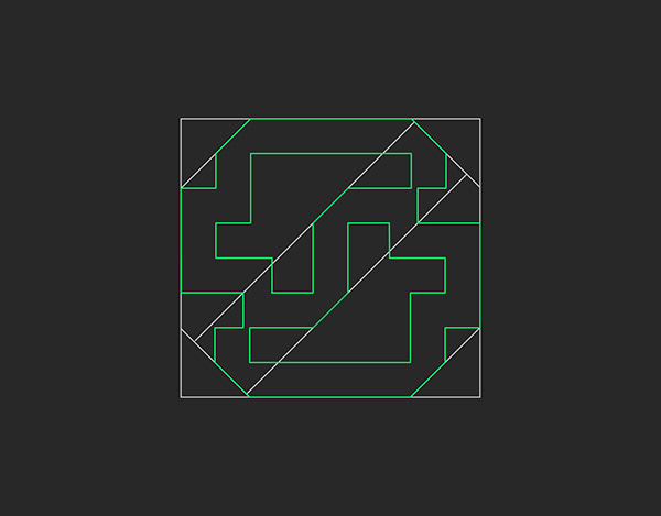 Letter S logo for nft art, crypto, blockchain logo
