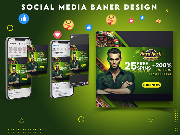 Casino Banner design || Website banner design
