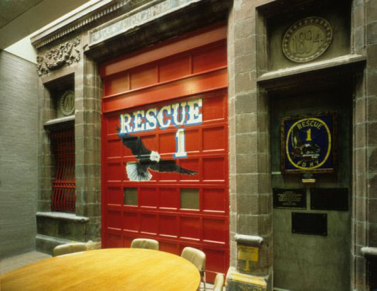 nyc New York fire house renovation Rescue 1