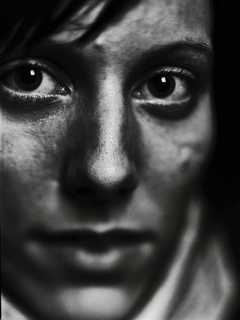 sheet film black and white portrait girl 9x12