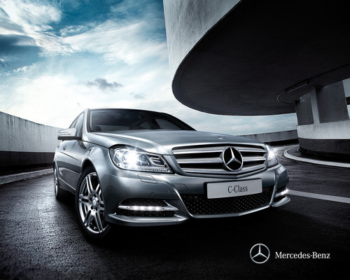 CGI 3D car mercedes Benz c-class backplate background image china Street concrete grey Cars luxury premium
