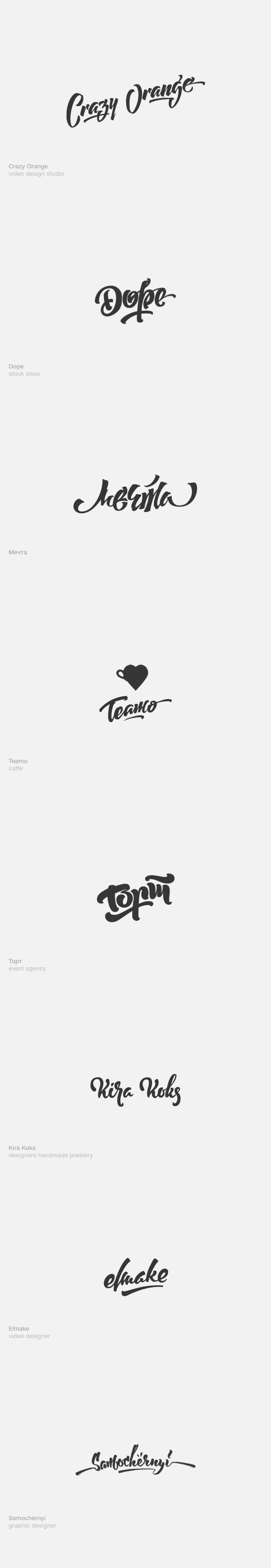 lettering type brand logo Logotype brushpen design