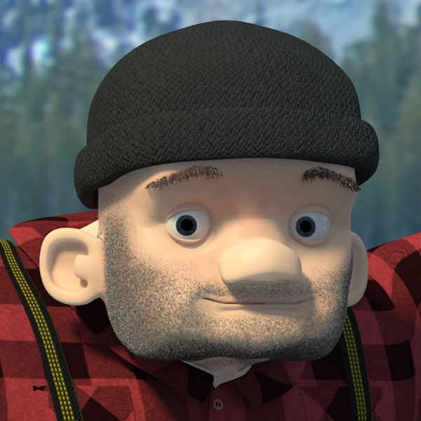 modo  Modo 601 Character CGI CG human lumberjack