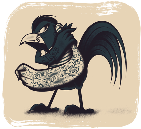 Gallic rooster Rooster punk Fighter