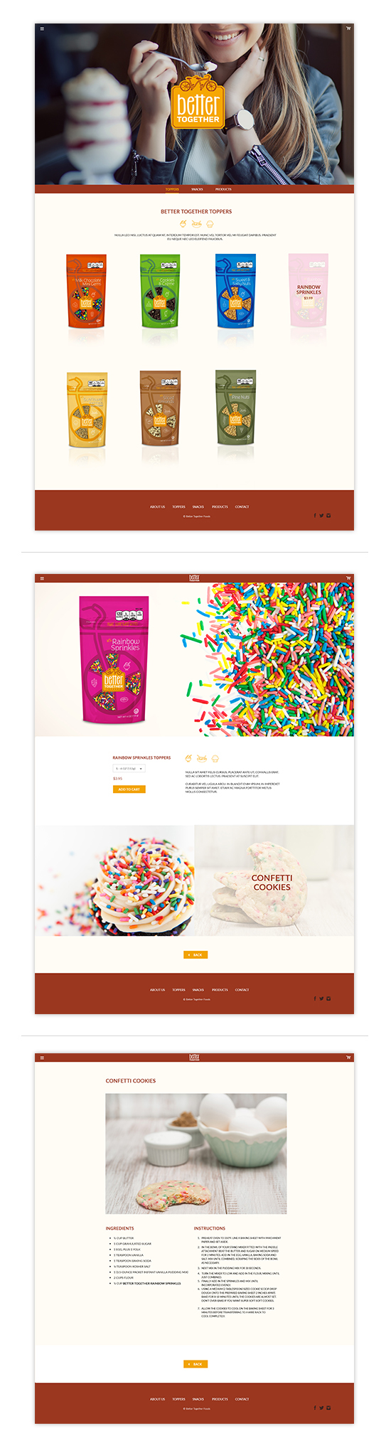 snack Food  Website