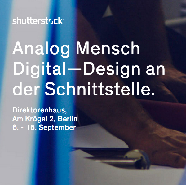 Shutterstock installation Exhibition  kinnect interaction analog mensch digital berlin