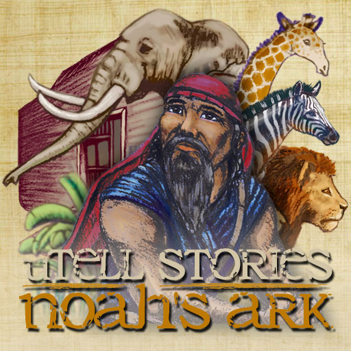 flash animation pop up book noah's ark animals Fina art digital painting interactive app Story Book