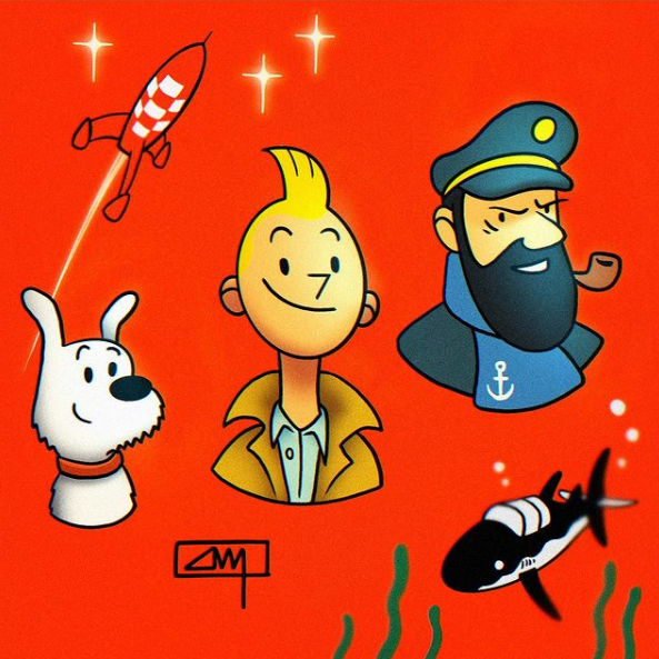 bettyboop cartoon Character design Flintstones linework Popeye Retro TexAvery tintin