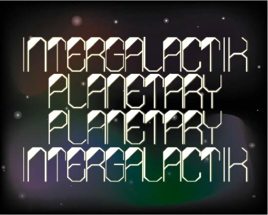 galaxy Typeface chihuahua mexico