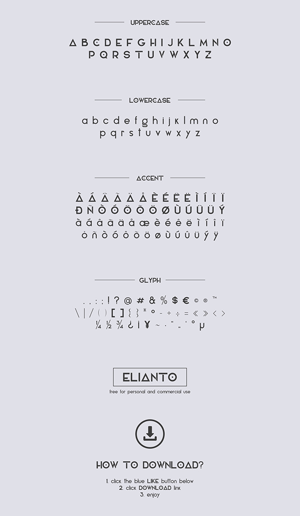 Elianto - Free Font