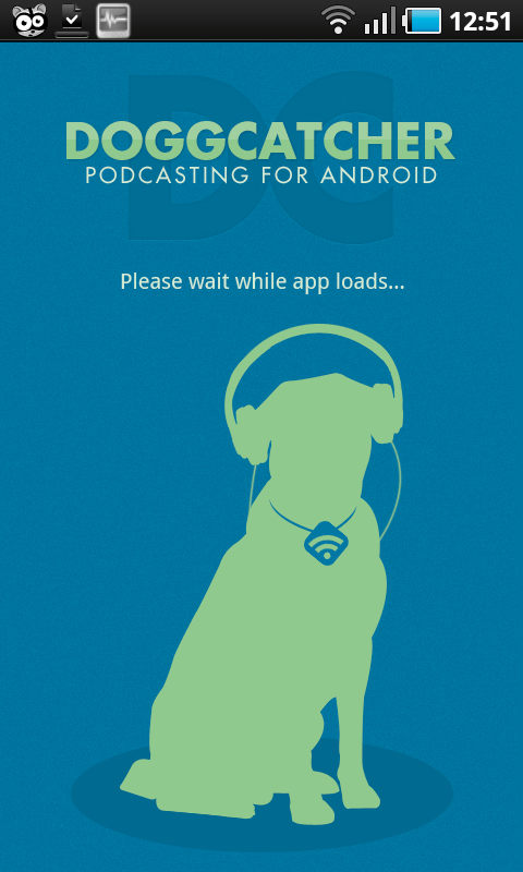 android podcast doggcatcher blue user interface
