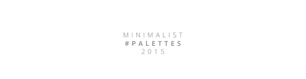 Minimalist Color Palettes 2015