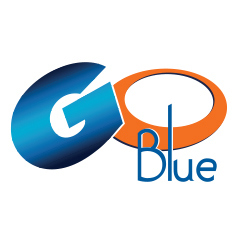 GILLETTE blue Logo Design design creative