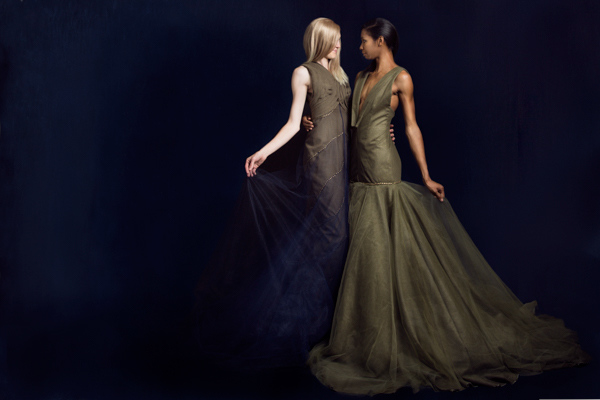 designer Collection steph fratus SCAD scad student Senior Collection dark Moody interesting gowns Evening Gowns 
