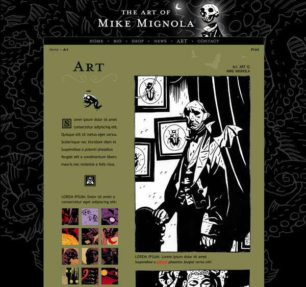 comic book artist mike mignola dark horse comics Hellboy