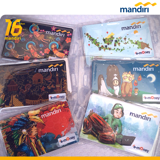 e-money card mandiri animals indonesia nusantara vector protected