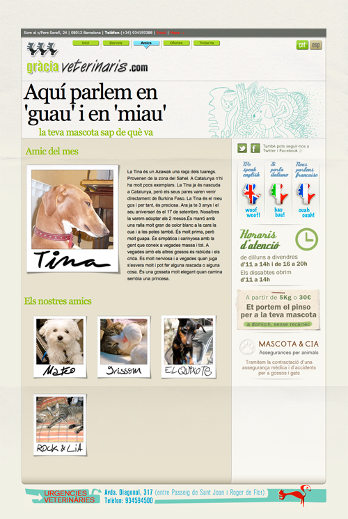 gracia veterinaris Webdesign