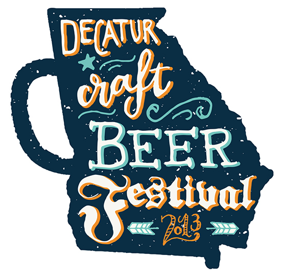 logo beer fest logo beer fest beer festival Decatur beer fest Shari Margolin Design beer fest branding
