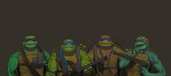 Elderly Mutant Gangsta Turtles