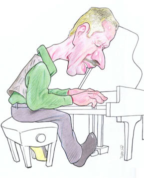 Caricaturist likeness caricatures wattercollors Pastels