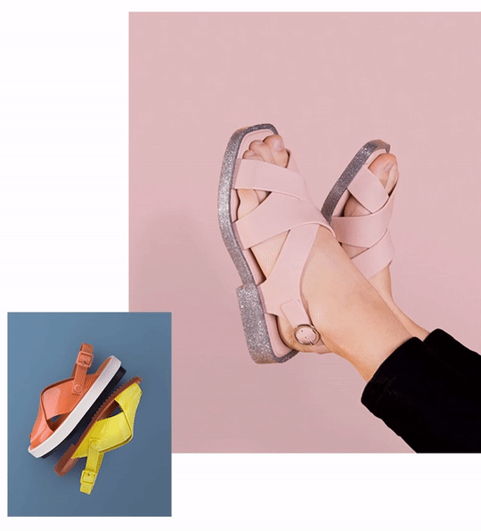 social media facebook instagram Fashion  motion shoes Advertising  plastic melissa