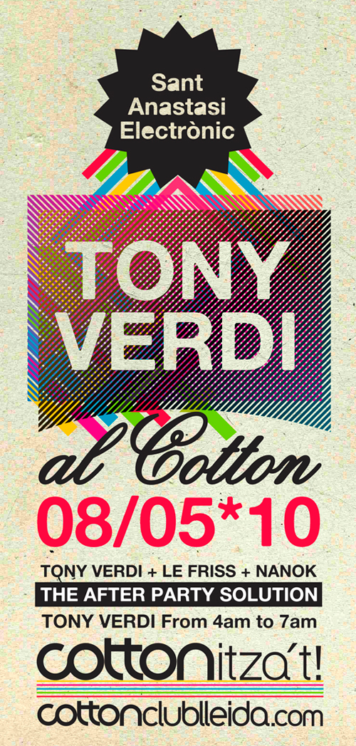 cottonclub cotton club Lleida design marc marzenit electro techno as poster logo redisign