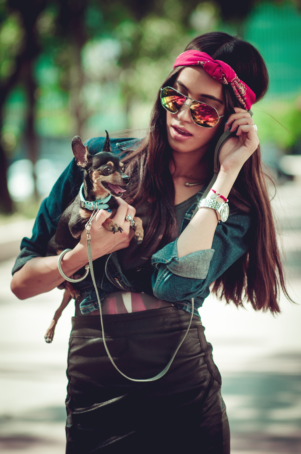 Fashion  model offduty mexico dog styling  editorial MUA makeup natural