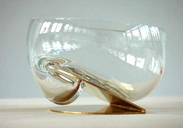 bold-design Vase craft glass colors metal process shapes blown bold Workshop William Boujon Julien Benayoun