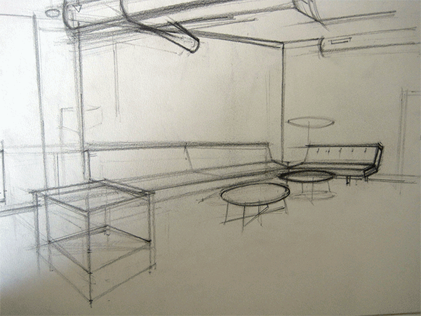 pencil ink estacion diseño interiors arch Interior Architecture drawings school Creativity graphic design