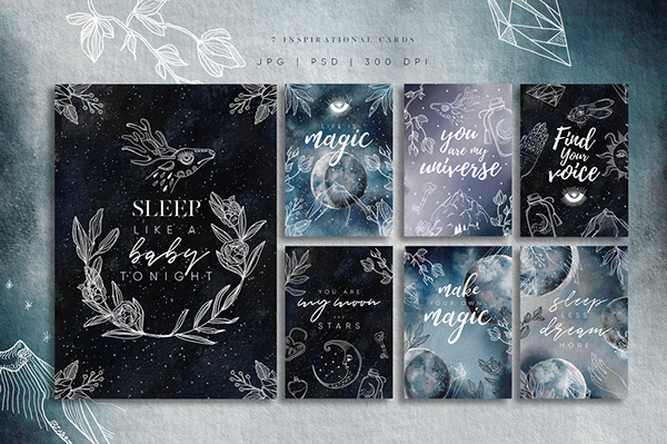 Lunare. Mysterious Graphic Set