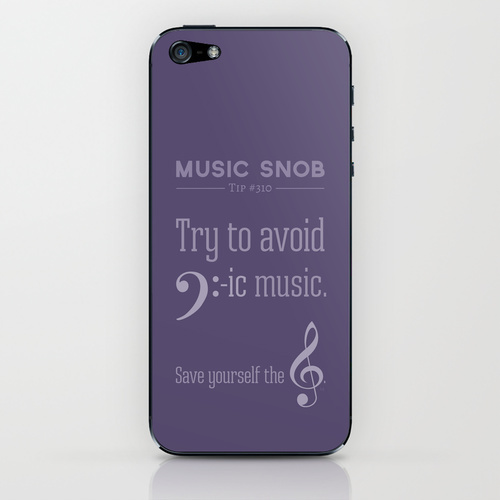 snob snobbery Hipster indie concerts gigs Music Snob humor puns society6 classical music treble clef bass clef music puns sarcasm