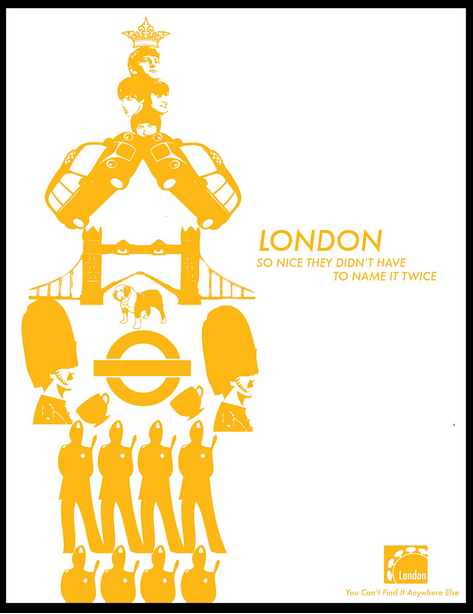 Copy Writing London Adverting campaign print ad London Tower london eye tourism