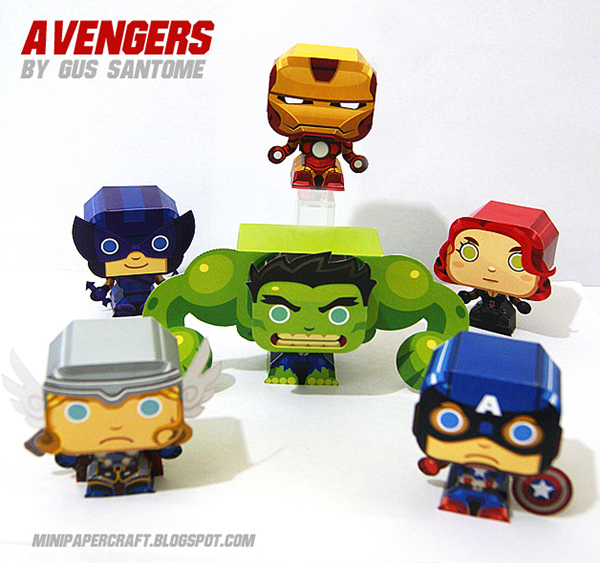 Avengers Mini Papercraft