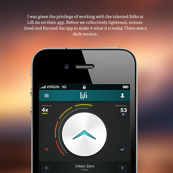 lift app iphone UI ux product habits design Interface visual