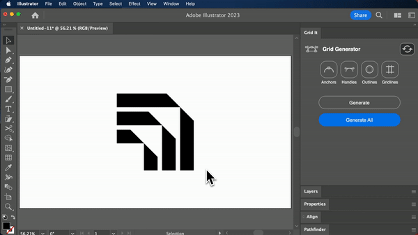 Logo Design logo grid generator logo logofolio logo designer identity graphic design  artificial intelligence automation visual design
